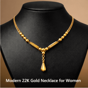 Modern 22K Gold Necklace for Women